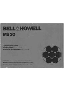 Bell and Howell MS 30 manual